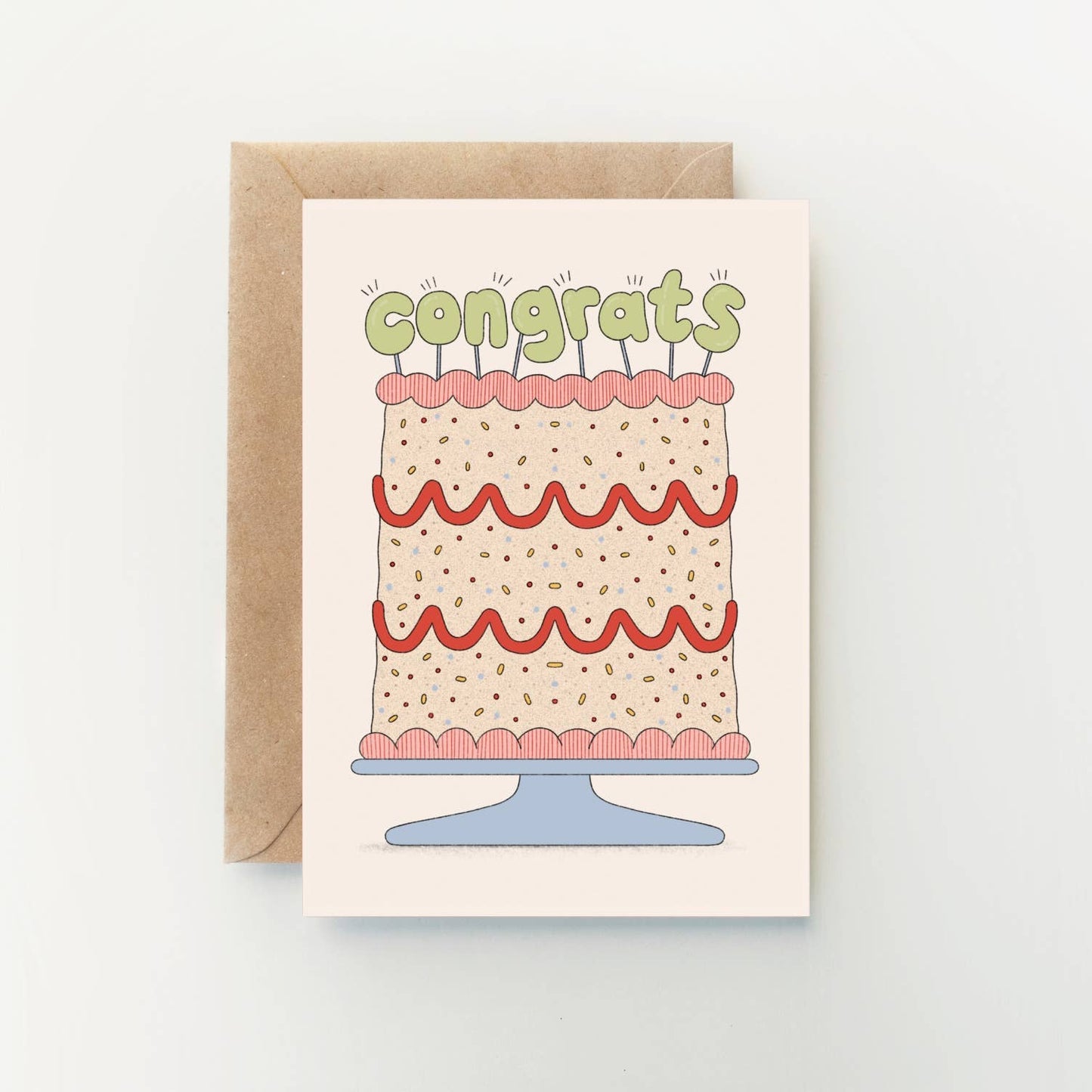 Congrats Cake Card