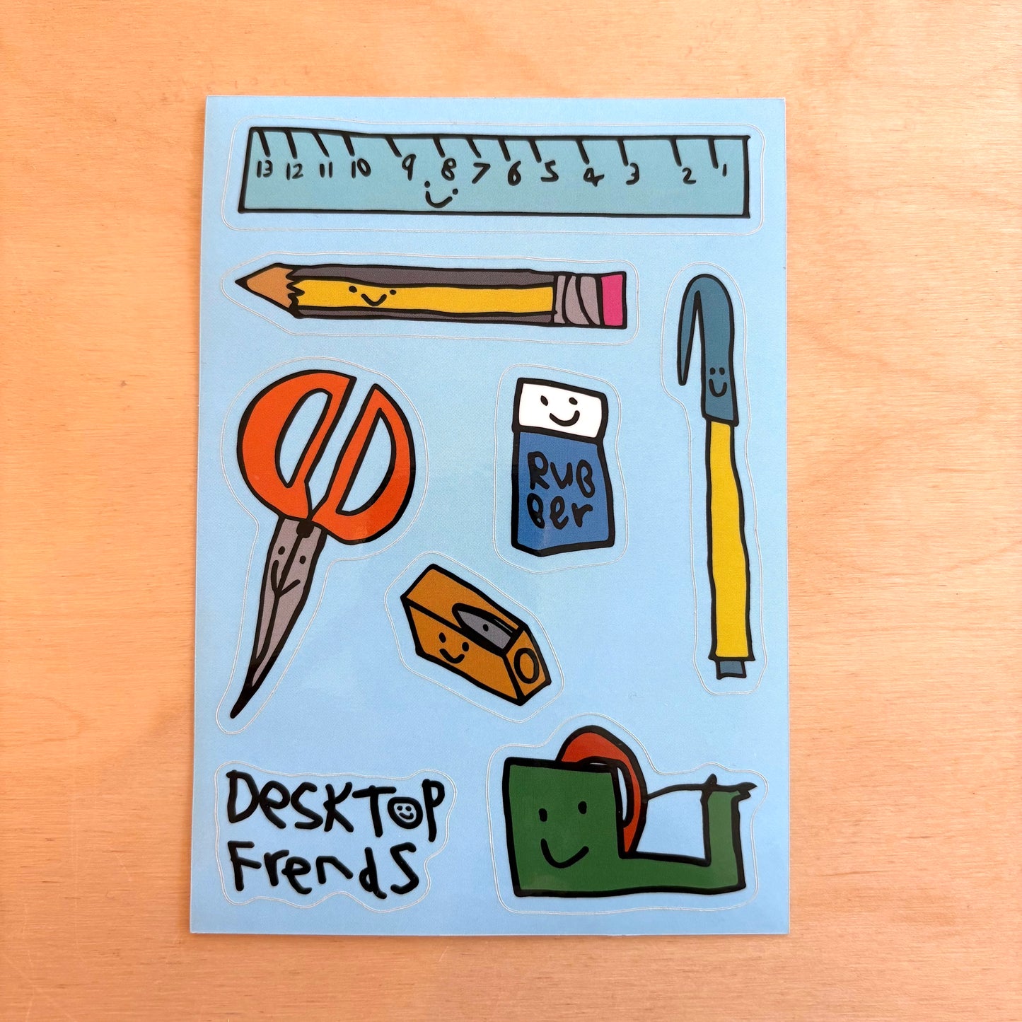 'Desktop Frends' Sticker Sheet (designed by my 7 year old!)