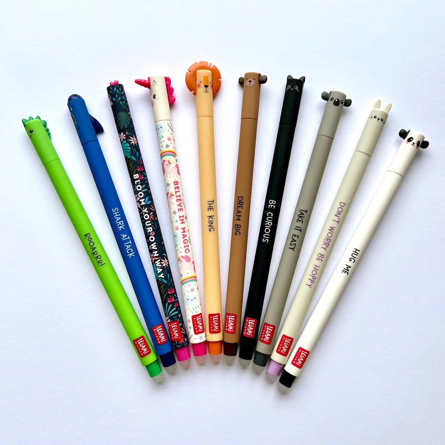 LEGAMI Erasable Gel Pen Panda – black