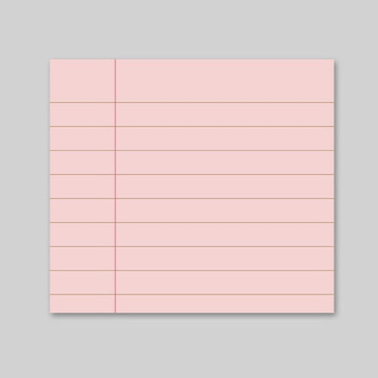 Lifepad Mini Memopad: Pink Lined