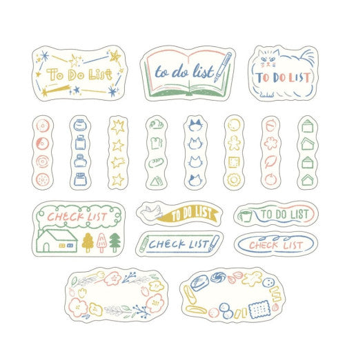 Midori Yuru Log Sticker Roll: List