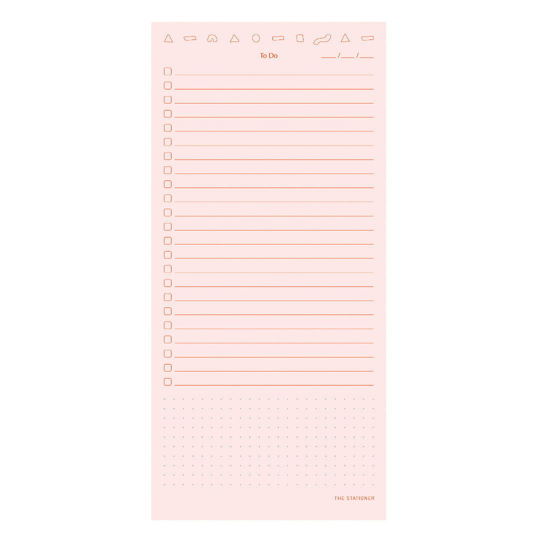 Mini Shapes To Do Pad (2 colours available)