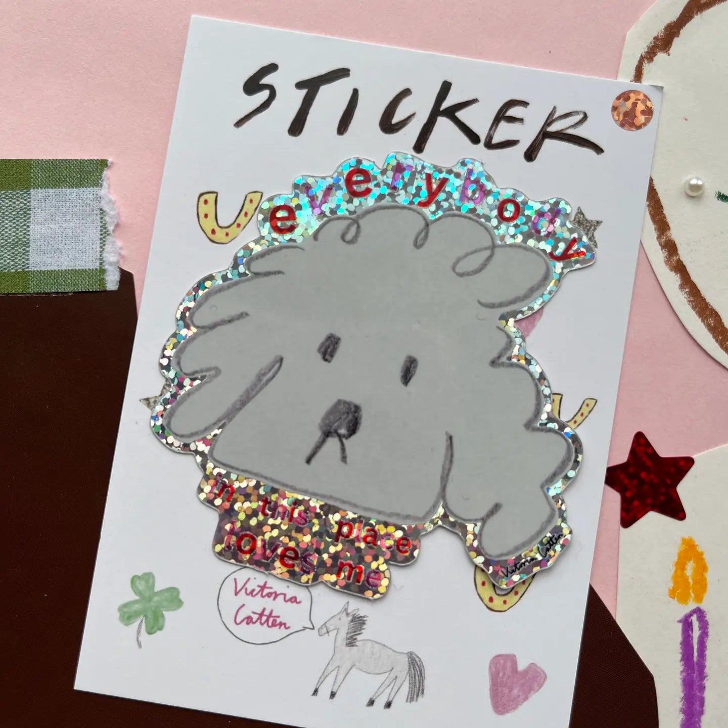 Everybody Loves Me Dog Vinyl Sticker