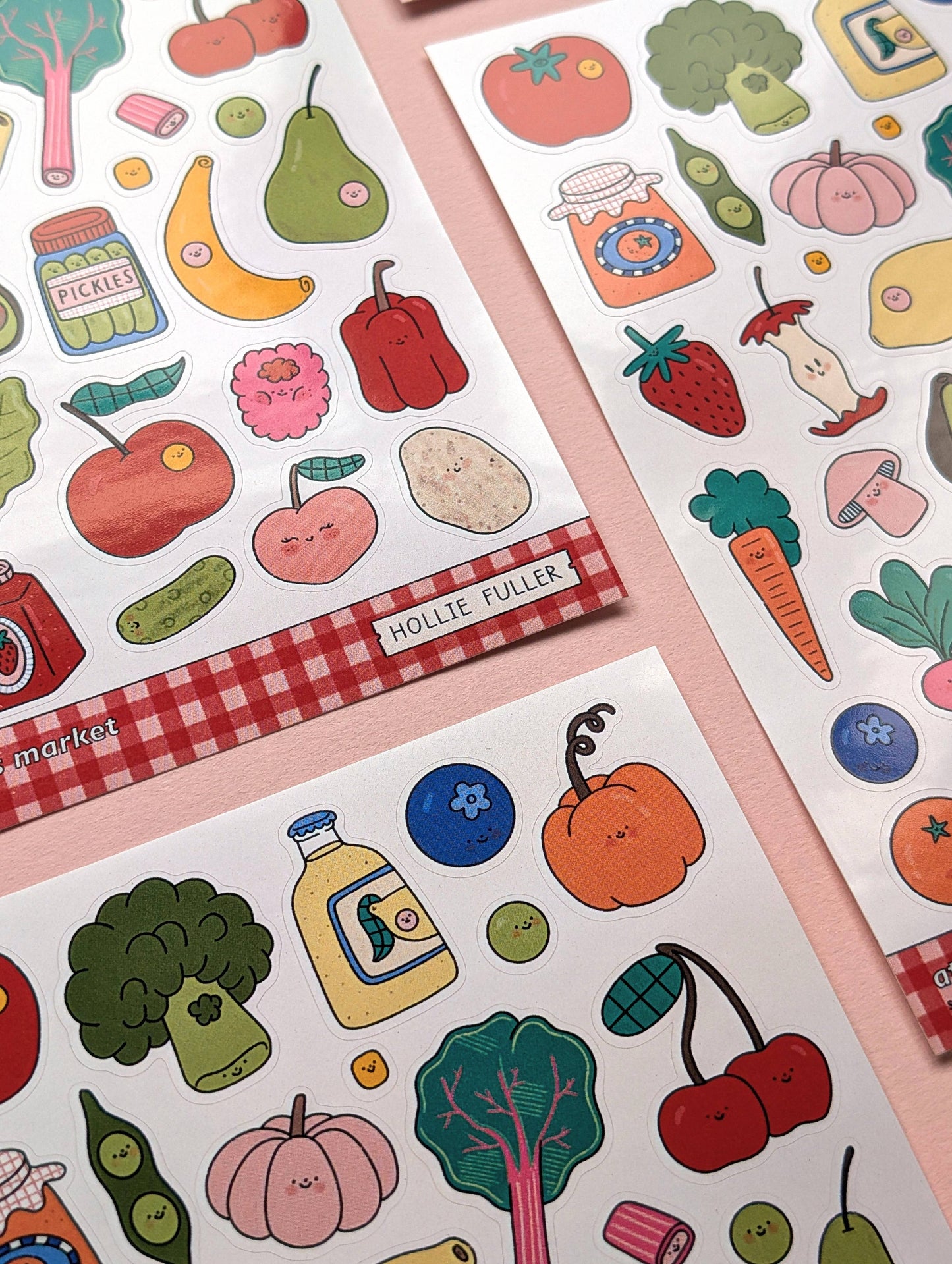 Hollie Fuller Mini Sticker Sheet - At The Farmer's Market
