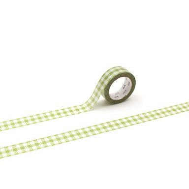 mt Light Moss Gingham Washi Tape