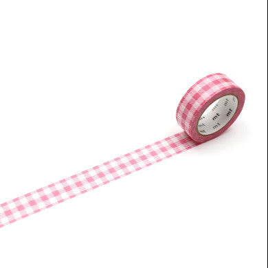 Pink Gingham Washi Tape