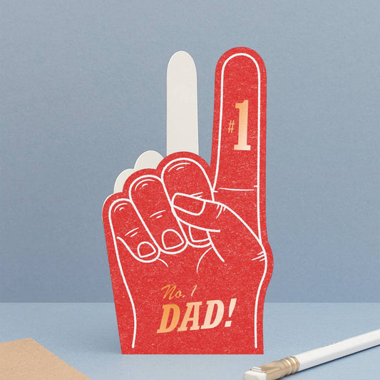 Foam Finger No.1 Dad Card