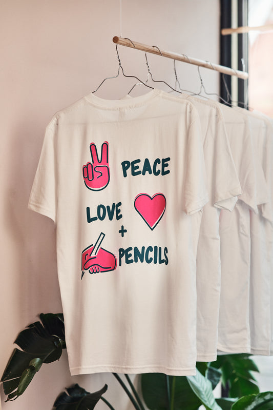 Peace, Love & Pencils T-Shirt