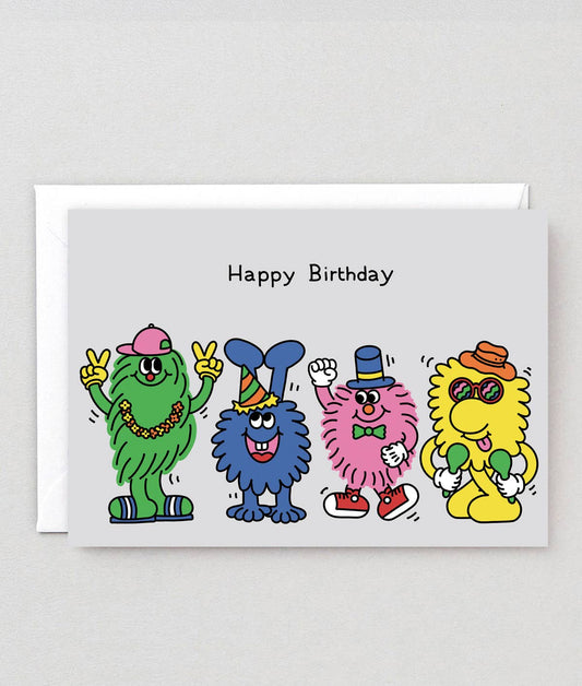 Birthday Gang Greetings Card