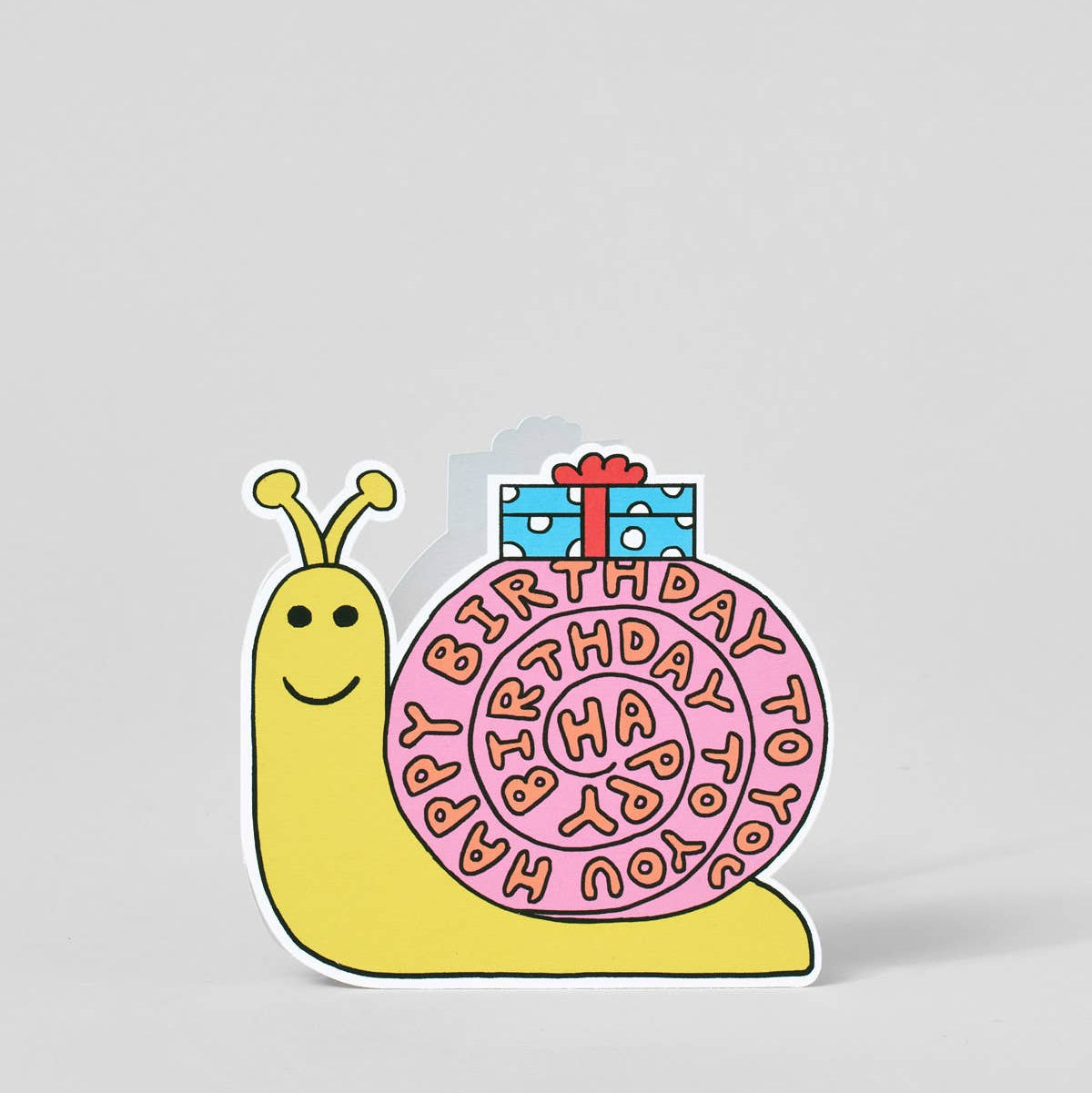 Birthday Snail Shaped Card