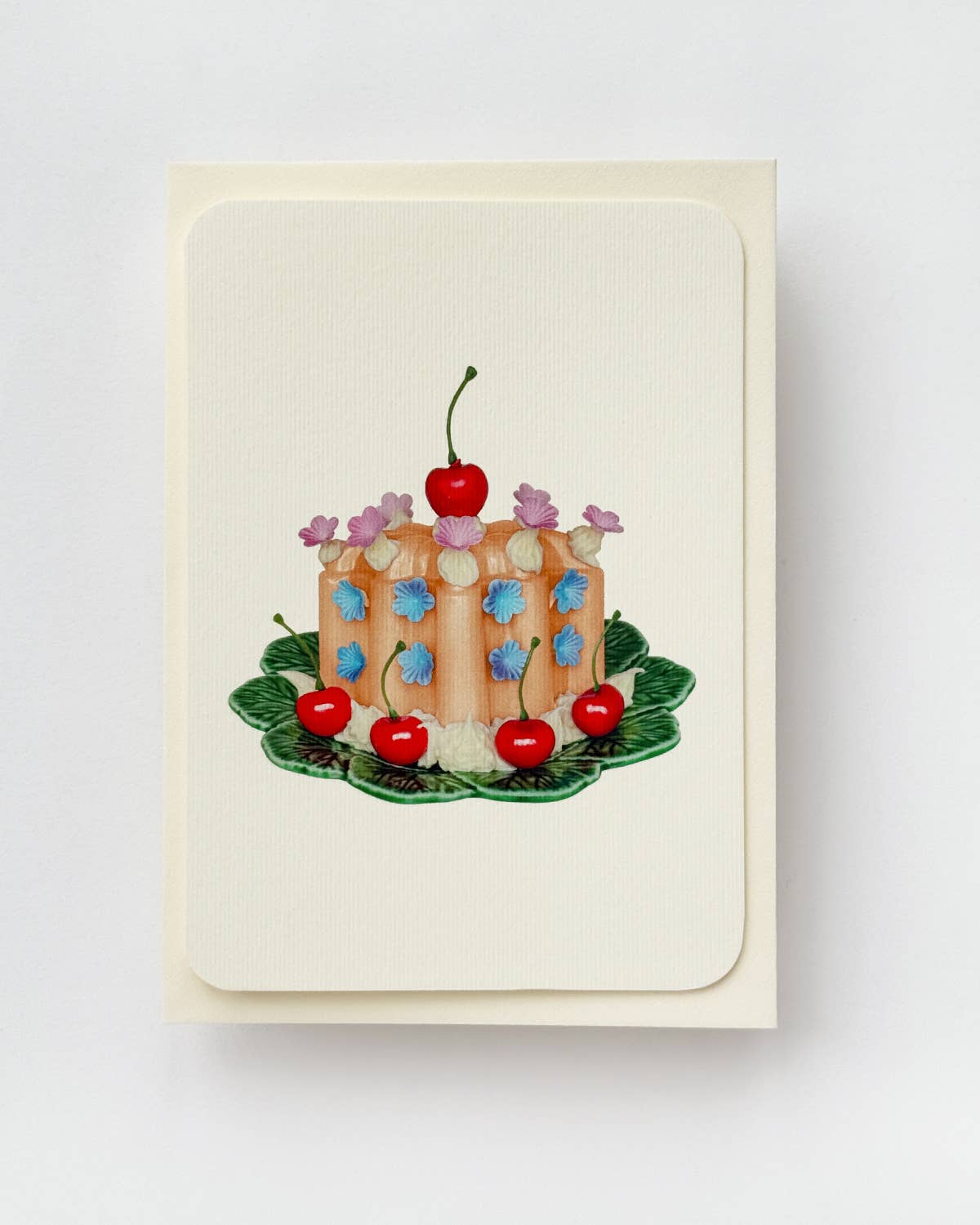 Saffron Cream Blancmange Greeting Card