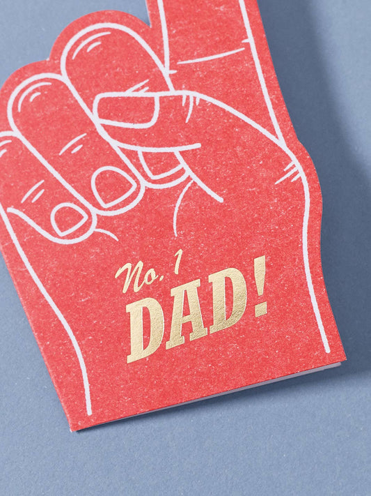 Foam Finger No.1 Dad Card
