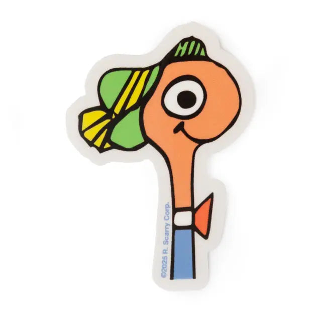 3P4 x Richard Scarry Vinyl Sticker: Lowly Worm