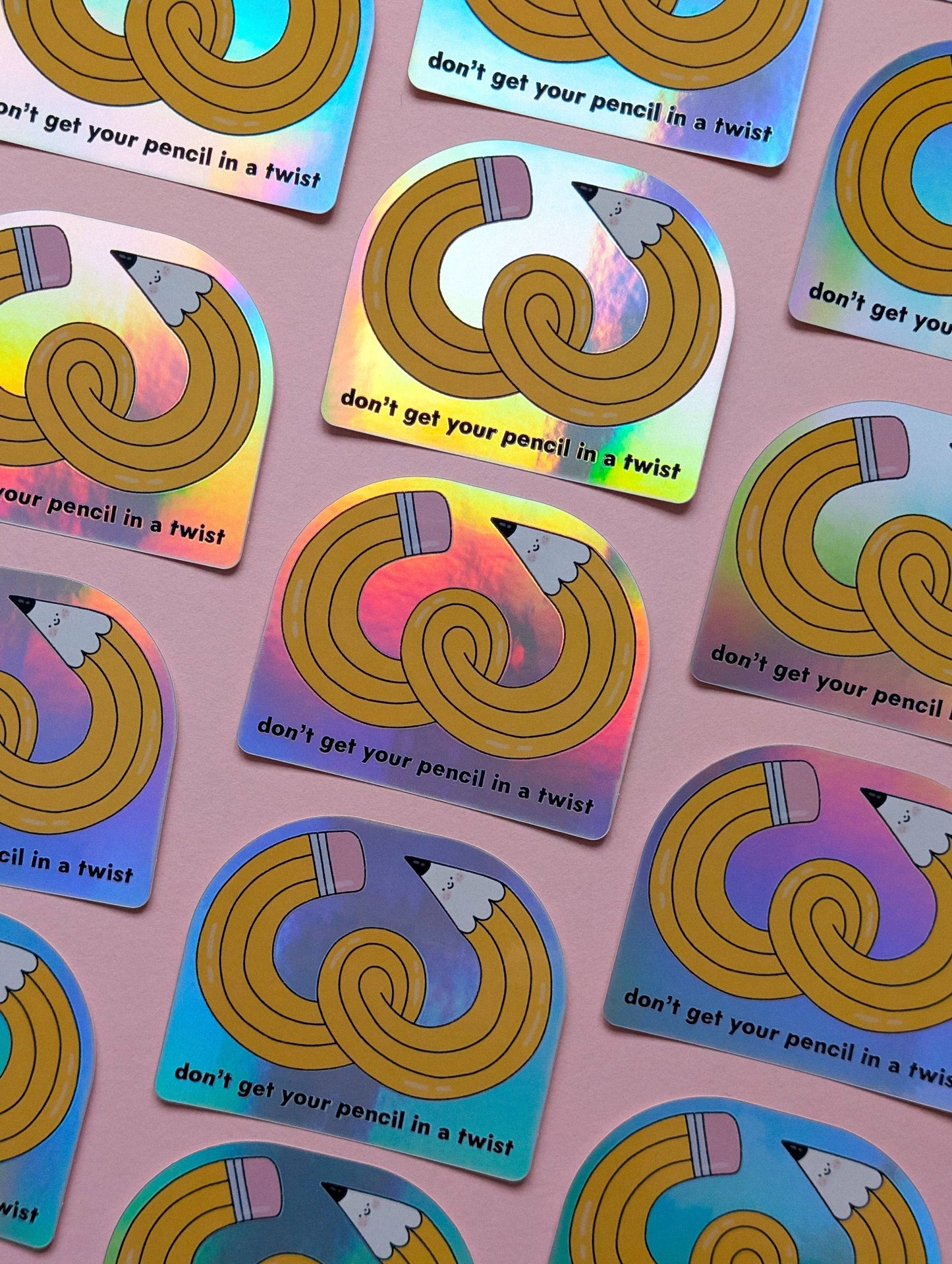 Don't Get Your Pencil In A Twist Sticker