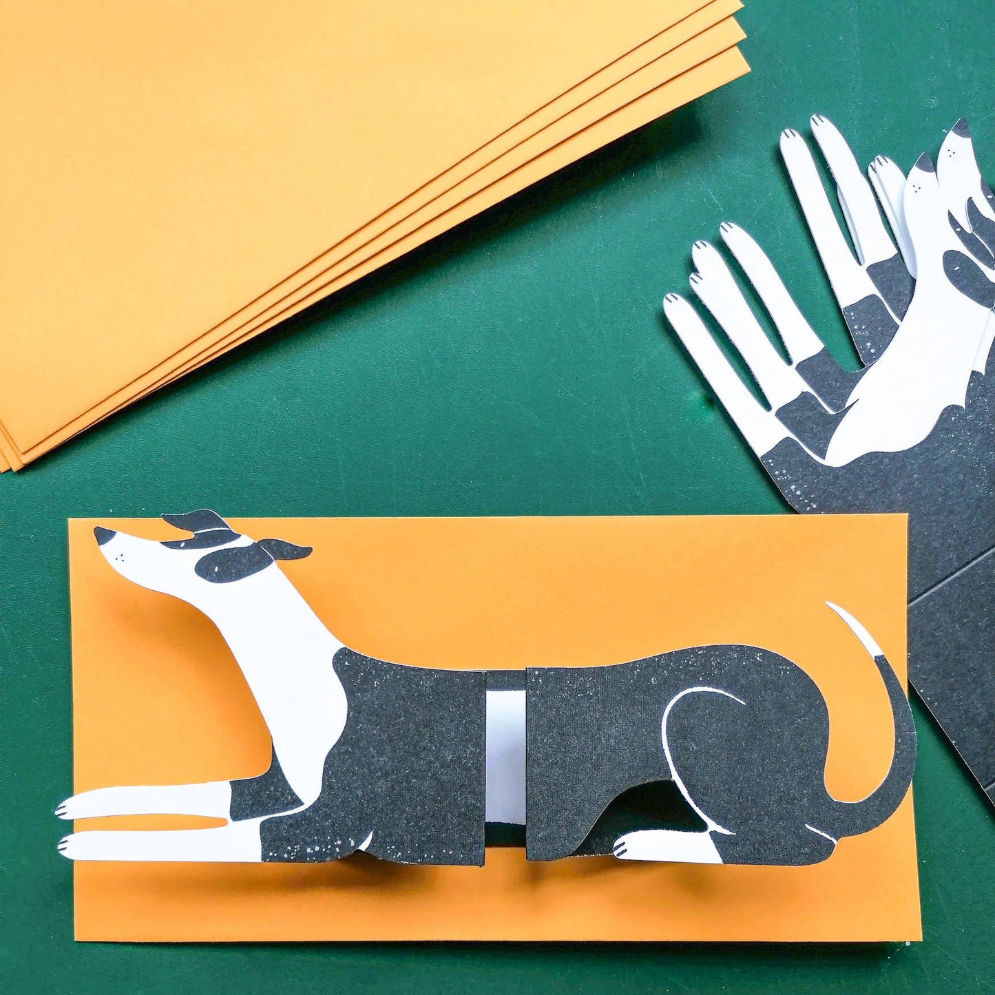 Albert, Long Doggo Shaped Greetings Card