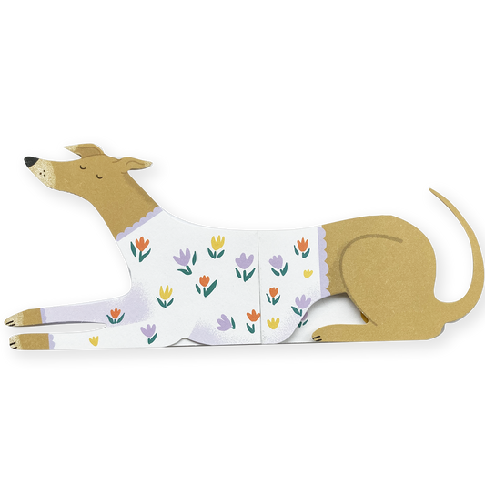 Bunny, Long Doggo Shaped Extendable Card