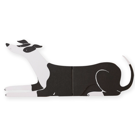 Albert, Long Doggo Shaped Greetings Card