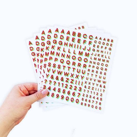 Pipsticks Eye Sight Alphabet Sticker Sheets