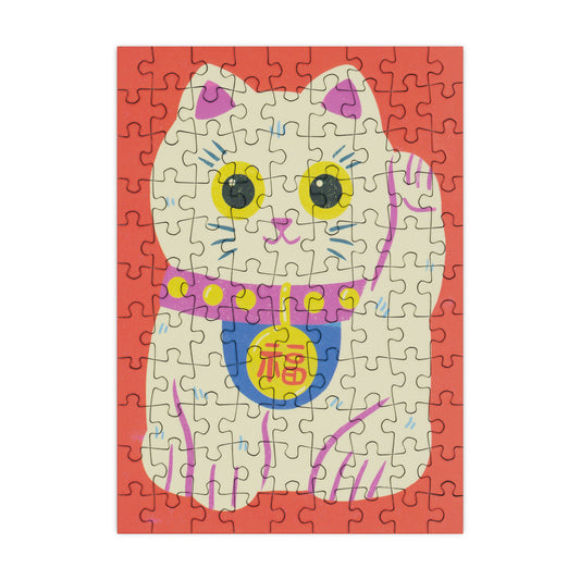 Lucky Cat Mini Jigsaw Puzzle - 99 Pieces