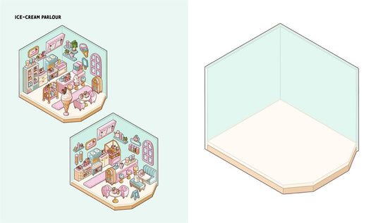 Cute 'n' Cozy Sticker Therapy Book: Cozy Town