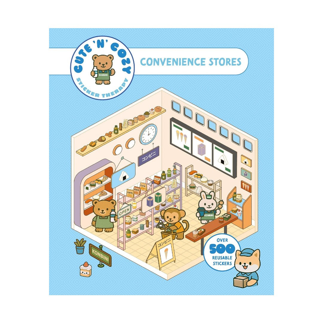 Cute 'n' Cozy Sticker Therapy Book: Convenience Store