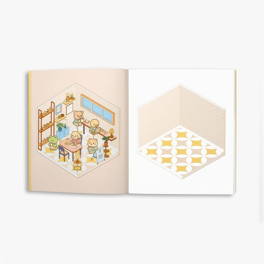 Cute 'n' Cozy Sticker Therapy Book: Coffee Shop