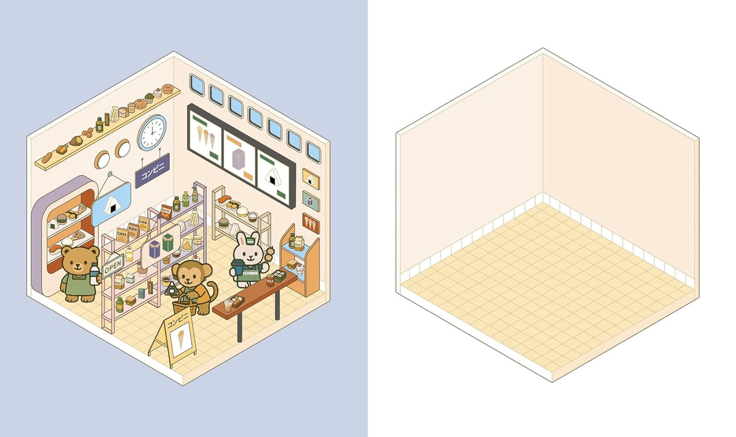 Cute 'n' Cozy Sticker Therapy Book: Convenience Store