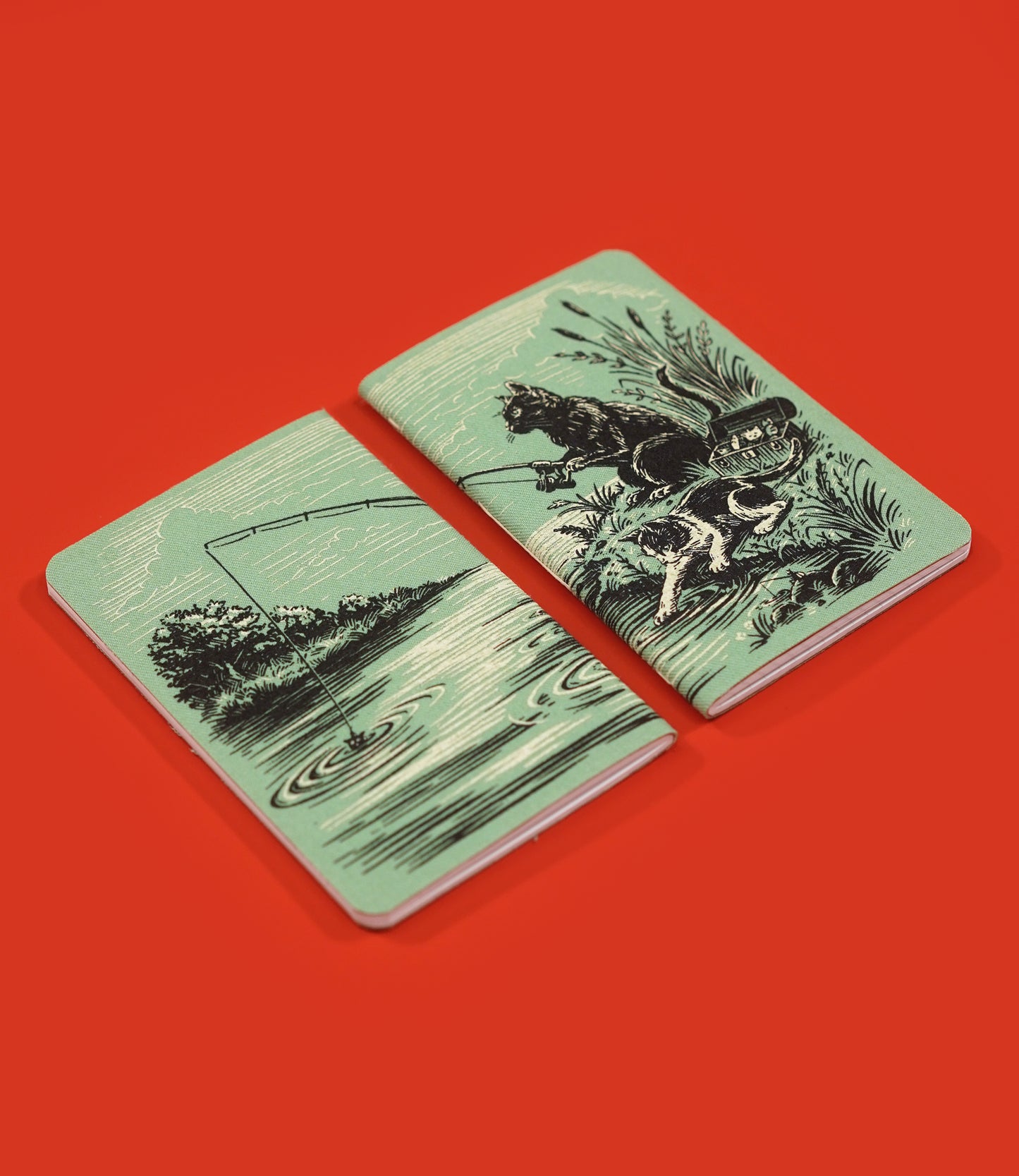 Dapper Notes Limited Edition Notebook: Cat Fishin'