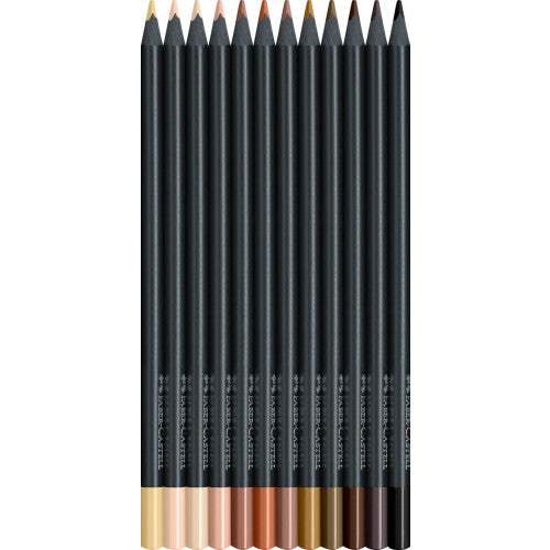 Faber-Castell Skin Tones Colouring Pencils 12 Pack