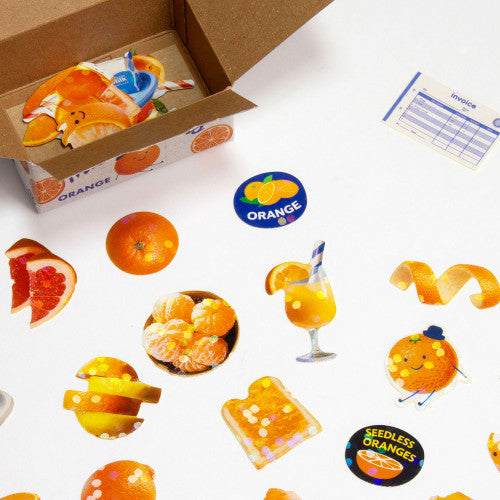 Mini Decoration Sticker Box: Oranges