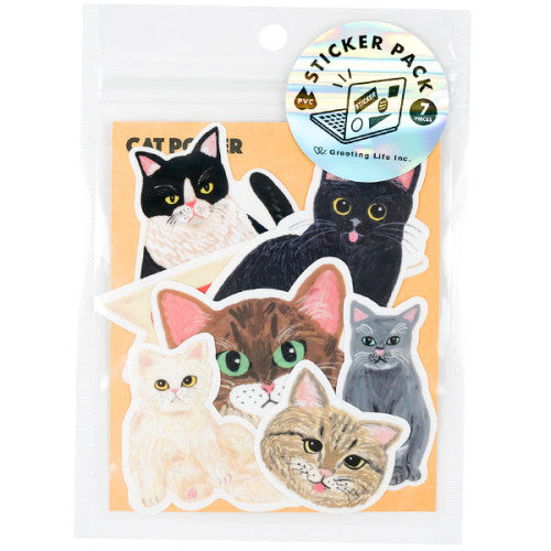 Greeting Life Sticker Pack: Cats