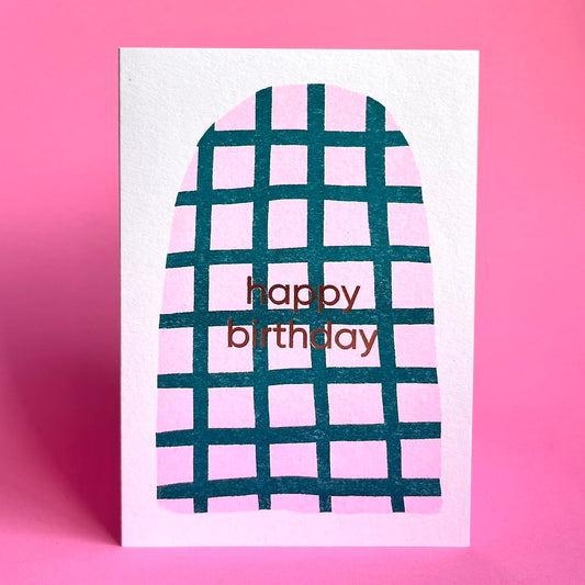 Happy Birthday Card | Grid Arch
