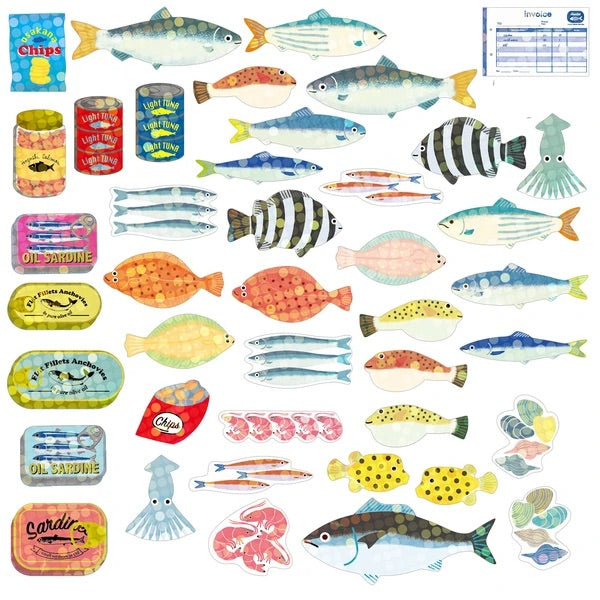 Mini Decoration Sticker Box: Fish