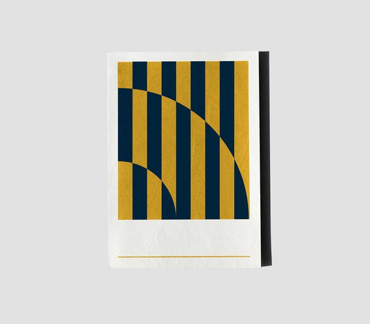 Hanji Stripe Notebook: A5 Butter Blue