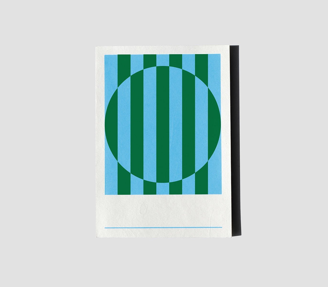 Hanji Stripe Notebook: A5 Water Green