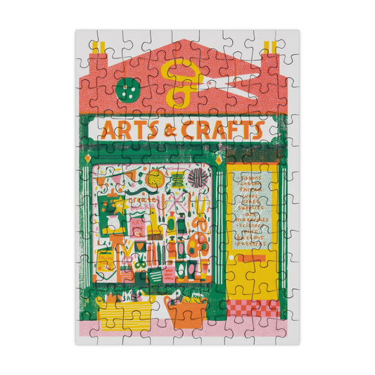 Arts & Crafts Shop Mini Jigsaw Puzzle - 99 Pieces
