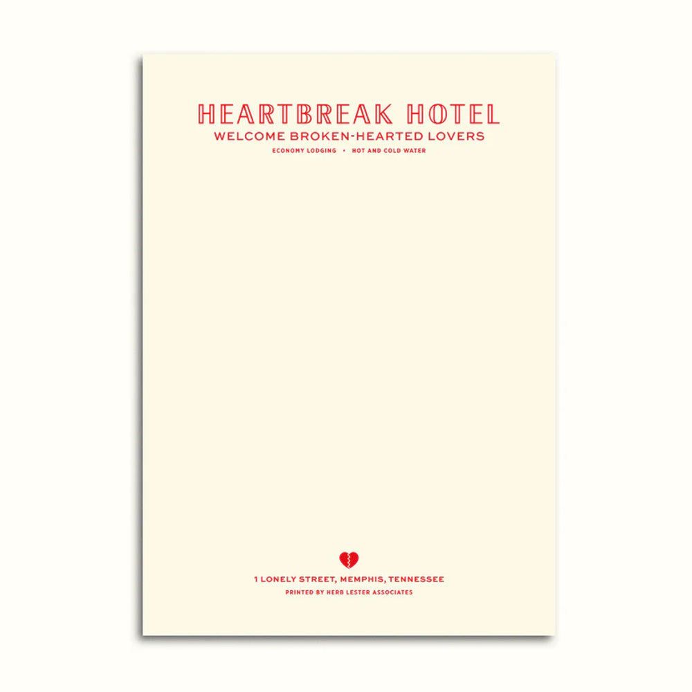 Fictional Hotel Notepad: Heartbreak Hotel – The Stationer
