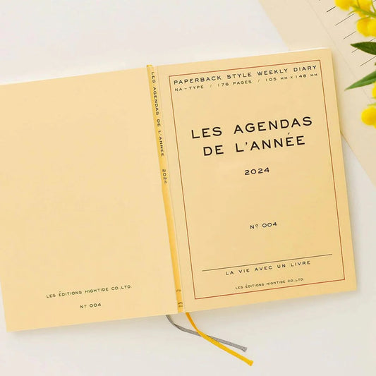 Hightide Les Agenda De l'Annee Diary 2024 (MORE COLOURS AVAILABLE)