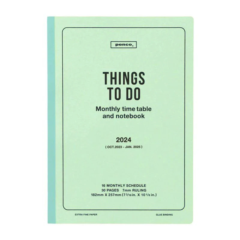 Things To Do Planner Diary 2024 (MORE COLOURS AVAILABLE)