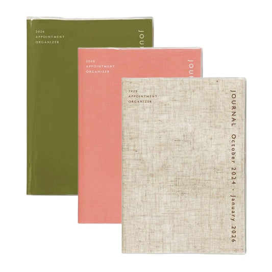 Hightide Cotton Monthly Diary 2026 (VARIOUS COLOURS)
