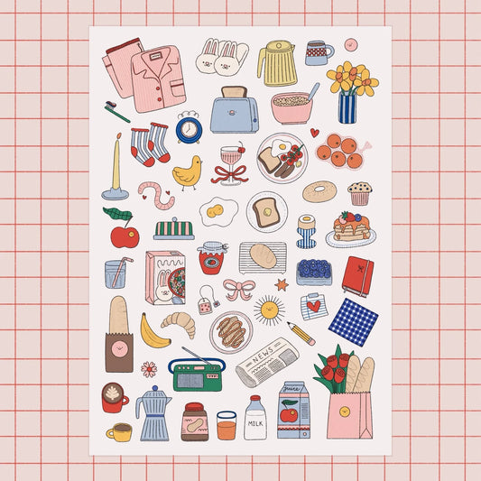 Hollie Fuller Breakfast Sticker Sheet