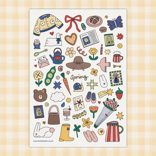 Hollie Fuller Spring Sticker Sheet