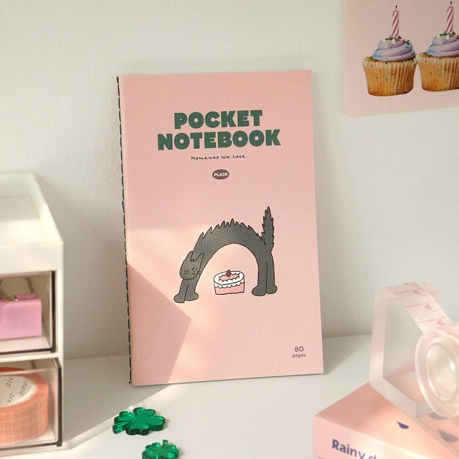 Pocket Notebook Plain: Cake