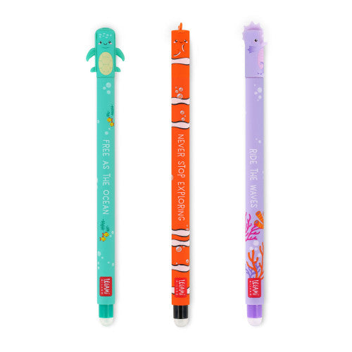 Under The Sea Erasable Pens (singles and 3-pack available)