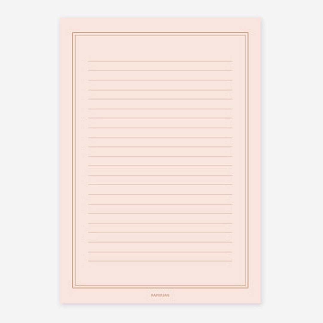 Lifepad A5 Notepad: Peach Letter