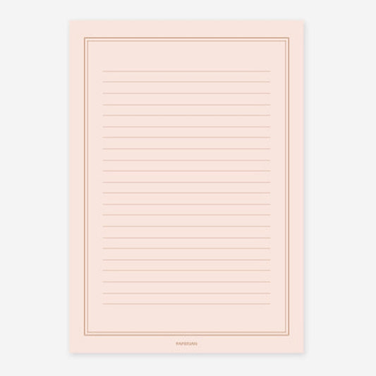 Lifepad A5 Notepad: Peach Letter