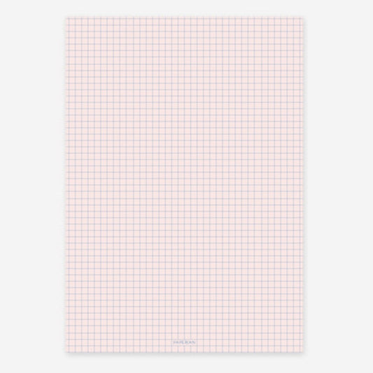 Lifepad A5 Notepad: Pink Grid