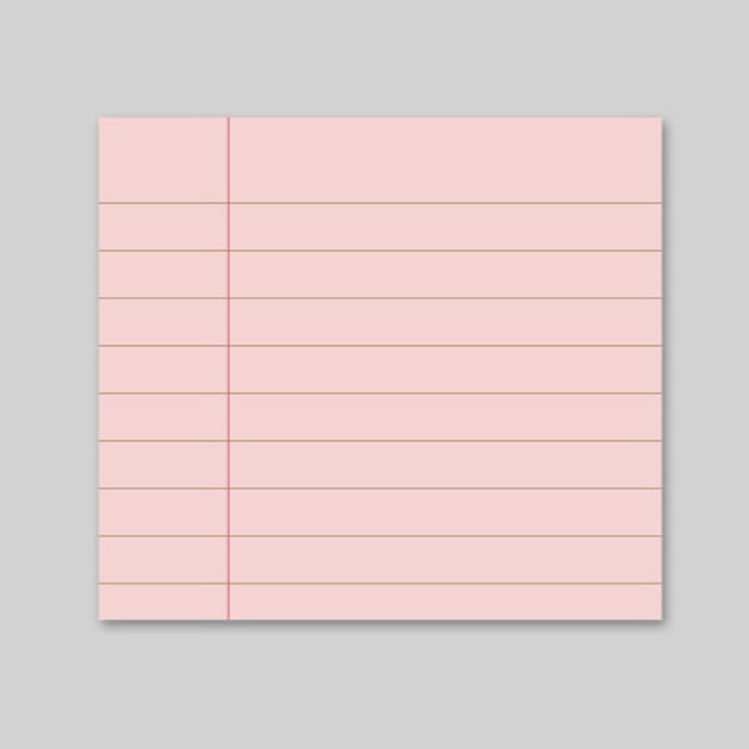 Lifepad Mini Memopad: Pink Lined