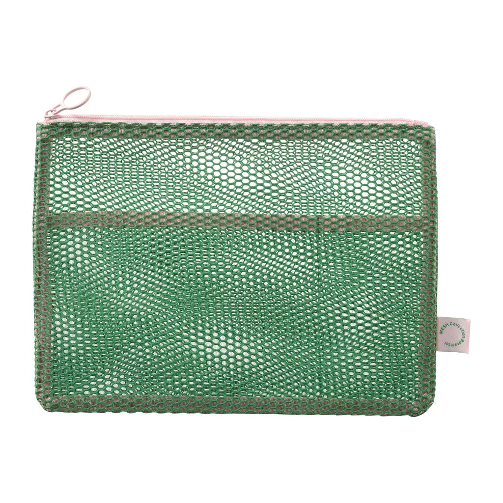 Mesh A5 Flat Pouch: Green