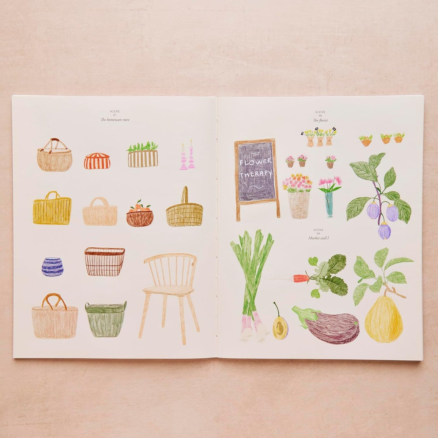 Market Days: Colouring and stickers by Zoé de Las Cases
